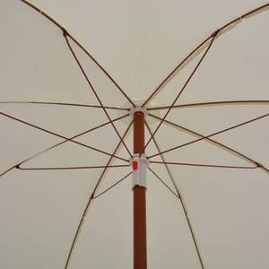 Sonnenschirm Weiß - Metall - Textil - 155 x 190 x 155 cm