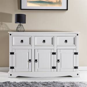 Buffet RURAL Blanc - Bois massif - 125 x 76 x 40 cm