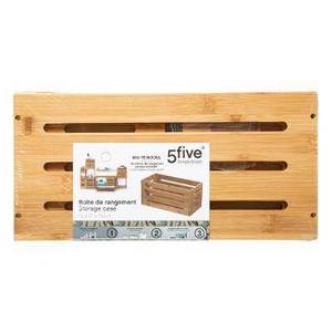 Holzkiste für Balkon, Bambus, 15 x 31 cm Braun - Bambus - 15 x 15 x 31 cm