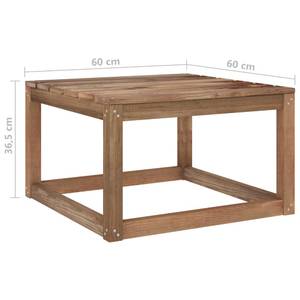 Garten-Lounge-Set Braun - Massivholz - Holzart/Dekor - 60 x 37 x 60 cm