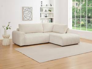 Schlafsofa RICIA Beige - Textil - 195 x 96 x 259 cm