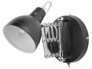 Lampe murale HARRINGTON Noir - Argenté - Nb d'ampoules : 1