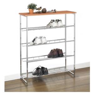 Schuhregal CORREDOR Silber - Holzwerkstoff - 85 x 101 x 30 cm