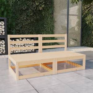 Mittelsofa Braun - Massivholz - Holzart/Dekor - 70 x 67 x 70 cm