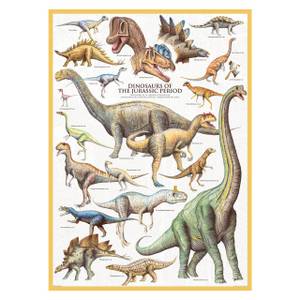 Puzzle Dinosaurier des Jura 1000 Teile Papier - 26 x 6 x 36 cm