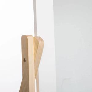 Stehspiegel mit Ablage, weiß, 102 x 46 Weiß - Holzwerkstoff - 40 x 102 x 47 cm
