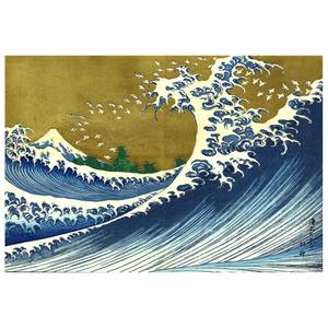 Leinwandbild Die Große Welle 90 x 60 cm