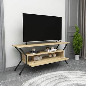 Beistelltisch WH1710 Beige - Massivholz - 35 x 124 x 54 cm