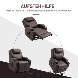 Sessel mit Aufstehhilfe 700-020V90DR Braun - Textil - 92 x 109 x 85 cm