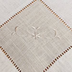 Tischdecke Landhaus Beige - Textil - 85 x 1 x 85 cm