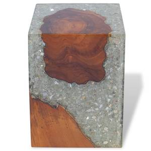 Hocker 243468 Glas - Massivholz - Holzart/Dekor - 30 x 40 x 30 cm