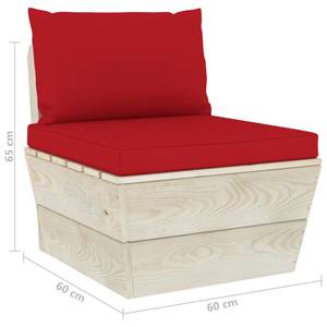 Mobilier de jardin (lot de 6) 3016490-14 Rouge