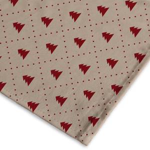 Tischdecke mit Digitaldruck Rot - Textil - 140 x 1 x 180 cm