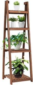 Pflanzenregal Blumentreppe Braun - Holzwerkstoff - 47 x 150 x 45 cm