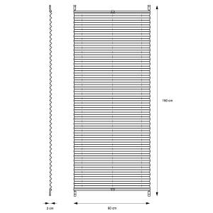 Plissee Grau 60x150 cm Grau - 60 x 150 cm