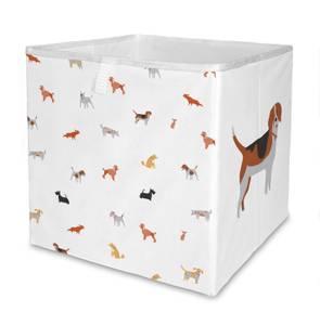 Aufbewahrungsbox Dog Land Textil - 32 x 32 x 32 cm