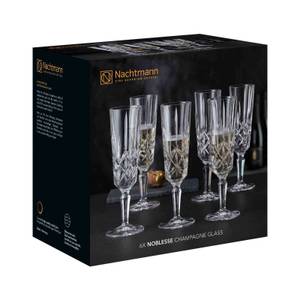 Champagnergläser Noblesse 6er Set Glas - 7 x 21 x 7 cm