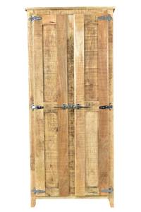 FRIGO Garderobenschrank Braun - Massivholz - Holzart/Dekor - 80 x 180 x 40 cm