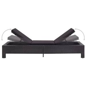 Chaise longue Noir