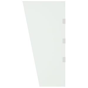 Vordach Seitenwand 3012295-1 Glas - Metall - 100 x 1 x 30 cm