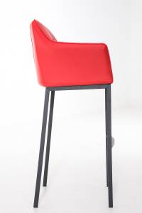 Tabouret de bar Damaso Rouge - Noir