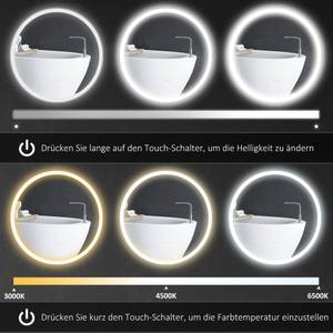 Badezimmerspiegel 834-596V00CR Glas - 3 x 60 x 60 cm