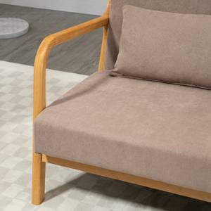 2-Sitzer Sofa 839-597V00LG Grau - Massivholz - 80 x 72 x 122 cm