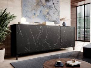 Sideboard Marmo Marmor Schwarz Dekor