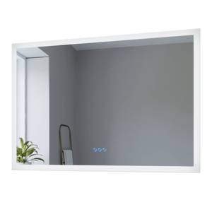 Led Spiegel ECHOS Silber - Glas - 100 x 70 x 5 cm