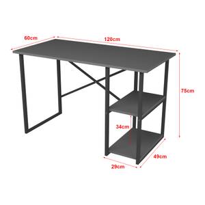 Bureau Nittedal avec étagère anthracite Anthracite