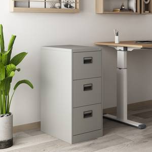 Caisson de bureau Rääkkylä Gris - Métal - 45 x 103 x 62 cm