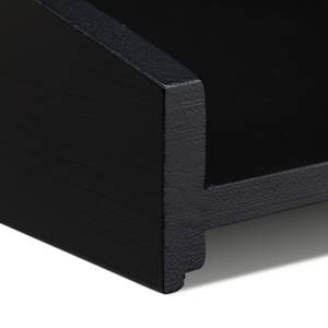 Schwarze Briefablage stapelbar Schwarz - Bambus - 25 x 6 x 33 cm