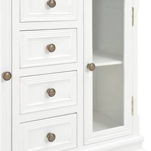 Buffet 280027 Blanc - Bois manufacturé - Bois massif - Bois/Imitation - 70 x 70 x 70 cm