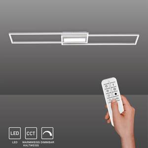 LED Deckenleuchte ASMIN Silber - Metall - 110 x 6 x 110 cm