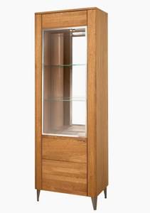 Standvitrine Latina Braun - Holzwerkstoff - 70 x 200 x 42 cm