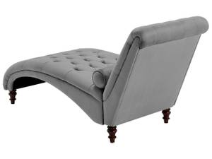 Chaise longue MURET Gris - Chêne foncé