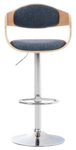 Tabouret de bar Kingston Lot de 2 Imitation hêtre - Bleu