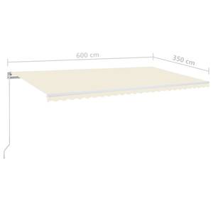 Markise 3006540-1 Creme - 600 x 350 x 1 cm