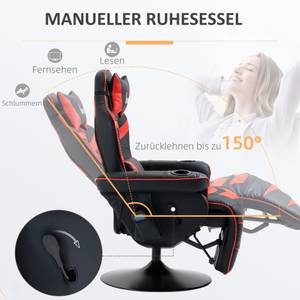 Relaxsessel mit Massagefunktion 700-142 Schwarz - Rot