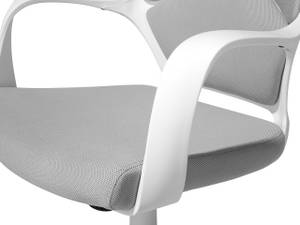 Chaise de bureau DELIGHT Gris - Gris lumineux - Blanc