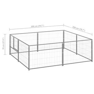 Hundezwinger 3082118 200 x 70 x 200 cm