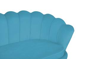 Muschelsofa Orizari Blau - Textil - 180 x 78 x 76 cm