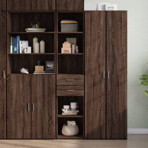 Highboard DE6742 Braun - Holzwerkstoff - 43 x 185 x 40 cm