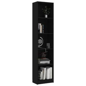 Bücherregal 3016500-1 Schwarz - 40 x 175 cm