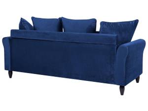 3-Sitzer Sofa BORNHOLM Schwarz - Blau - Marineblau