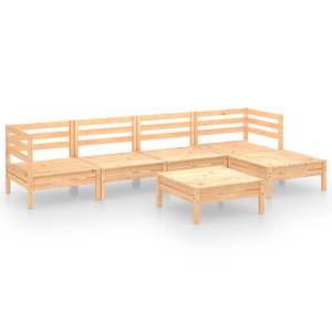 Garten-Lounge-Set Braun - Massivholz - Holzart/Dekor - 64 x 29 x 64 cm