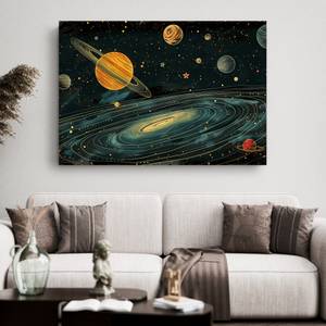 Bild Retro Planet XV 90 x 60 cm