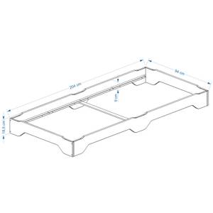 Lits superposables RONNY 90x200 cm Bois