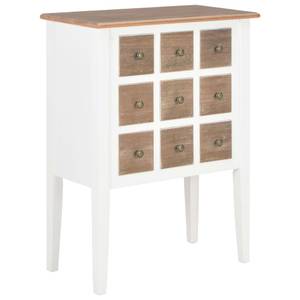 Sideboard 280075 Weiß - Massivholz - 54 x 80 x 54 cm