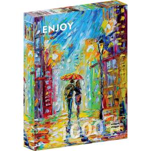 Puzzle Rainy Romance in the City Papier - 24 x 5 x 34 cm